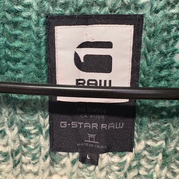 G STAR RAW- 100% WOOL - MENS ZIP UP SWEATER - Picture 11 of 14